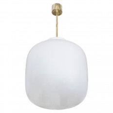 Monumental white ombre pendant